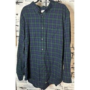 Five Four Nick Wooster Blackwatch Plaid Flannel Shirt Men’s 3XL Blue Green